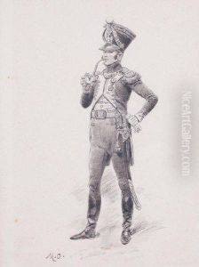 Lieutenant Colonel Des Tirailleurs Chasseurs by Maurice Henri Orange