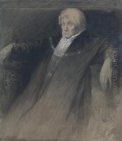 Personnage Assis Sur Un Trone - view 1