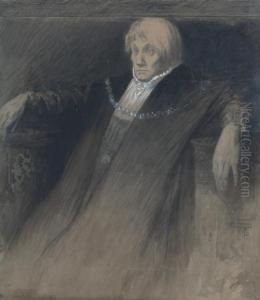 Personnage Assis Sur Un Trone