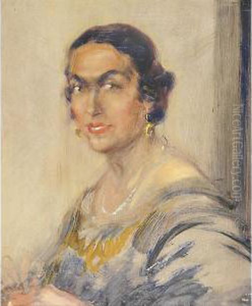 Giovane Donna Con Orecchini - view 1