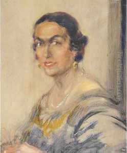 Giovane Donna Con Orecchini