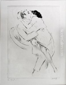 Der Kussn by Emil Orlik