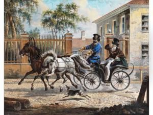 Frant Na Drozkach by Alexander Ossipovitch Orlovsky