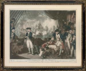 The Celebrated Victory Obtained By The British Fleet by Daniel Orme