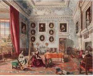 A Series Of Interiors by Rebecca Dulcibella Orpen