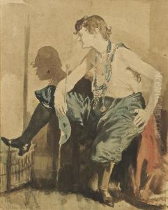 A Seated Actor by Sir William Newenham Montague Orpen