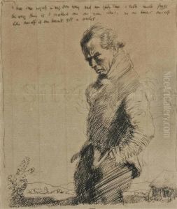 I Shall Draw Myself In My Own Way by Sir William Newenham Montague Orpen