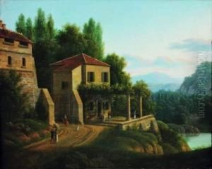 Dejanire Enlevee Par Le Centaure Nessus by Arturo Orselli