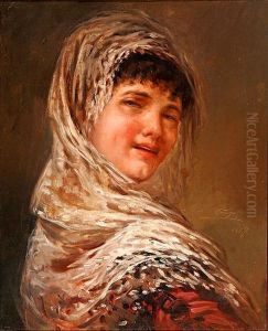 Joven Con Mantilla