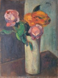 Bouquet De Roses by Manuel Ortiz De Zarate