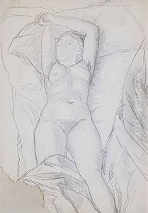 "desnudo Sentado"