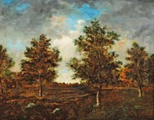 Clairiere En Foret by Francois Auguste Ortmans