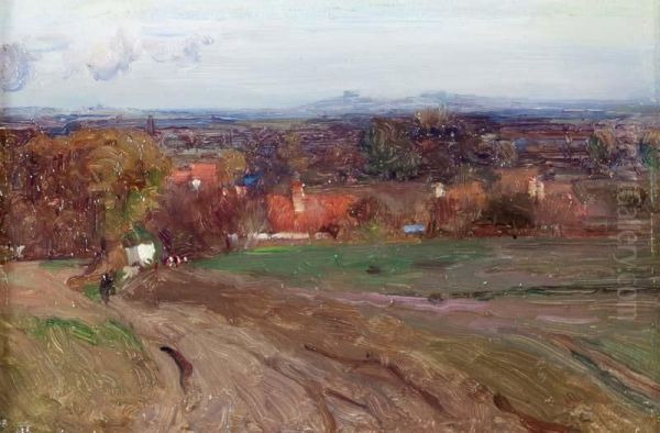 Near Didcot, Byberry Clumps In The Distance - view 1