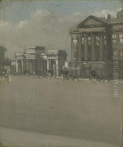 Hyde Park Corner In Fog by William Evelyn Osbourne