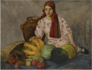 Ukrainian Girl With Fruit