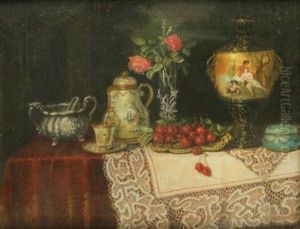 A Still Life On A Table by Josefine Osnaghi