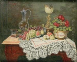 A Stilllife With Grapes by Josefine Osnaghi