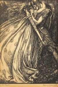 The Lover's Embrace; Study From King Lear by Henry Ospovat
