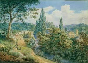 Schloss Sayn Bei Koblenz by Georg Osterwald