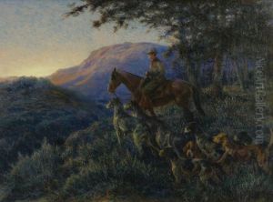Enjoying Sunset After A Long Day's Hunt