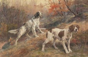 Hunting Dogs On Point by Edmund Henry Osthaus