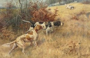 Three Pointers In A Field by Edmund Henry Osthaus