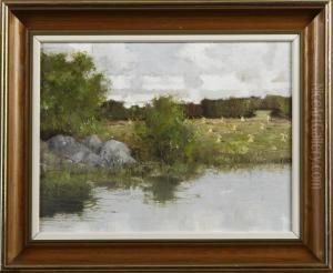Landskap Med Hovolmar by Arvid Ostrom