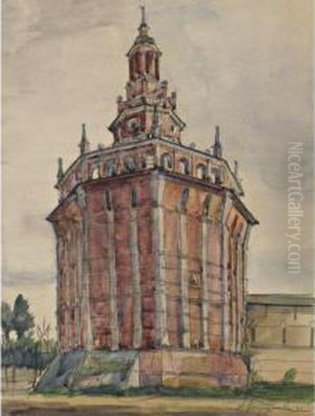 Red Tower In St Petersburg - view 1