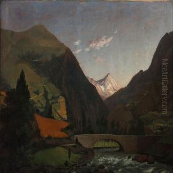 Scene From The Lyz Valley In The Pyrenees With The Spa St - view 1