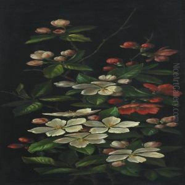 Flowering Fruit Branches - view 1