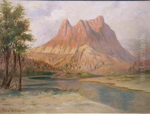 Rio Virgin And The Bluffs by George Martin Ottinger
