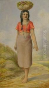 Tiahuantapec Girl, Mexico by George Martin Ottinger