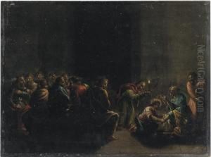 Christ Washing The Feet Of The Disciples by Pasquale Ottino