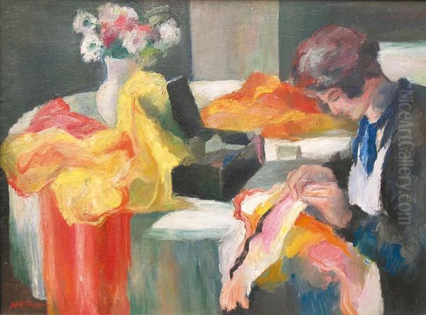 Femme A La Couture - view 1