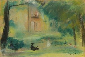 Personnages Au Parc by Henri Ottmann