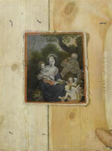 Trompe-l'oeil With The Rest On The Flight Into Egypt.