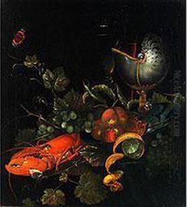 Stilleben Mit Fruchten, Hummer Und Nautilus by Elliger D. A Ottmar
