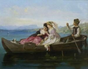 Ruderpartie Auf Dem Starnberger
See. by Carl Otto