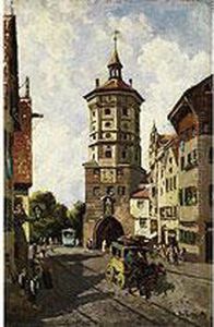Das Augsburger Wertach-bruckentor by Ruppert Otto Von