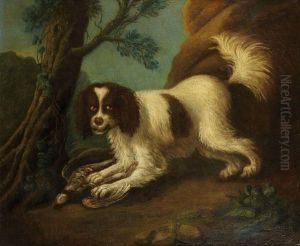 Epagneul Gardant Sa Proie by Jacques Charles Oudry