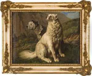 Paesaggio Con Due Levrieri
