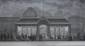 Vue Perspective De La Salle Du Carousel by Pierre Outin