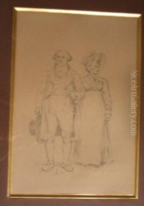 Couple En Costume D'epoque by Pierre Outin