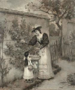 Picking Apples. by Pierre Outin