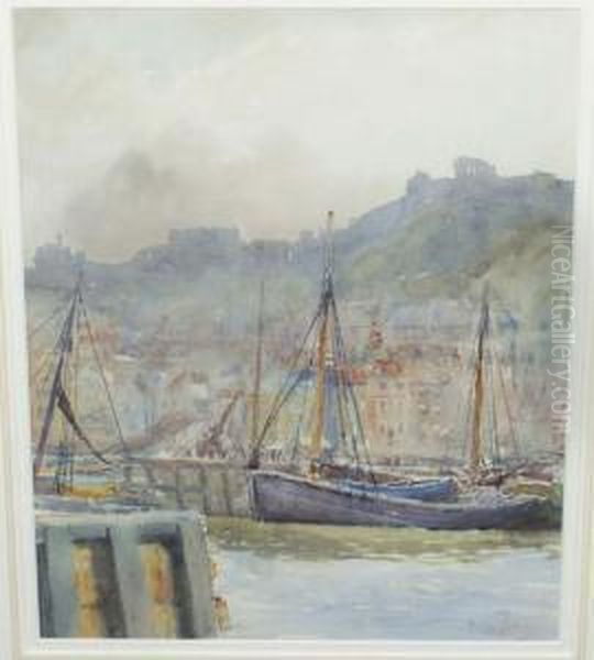 "scarborough Harbour" Signed - view 1