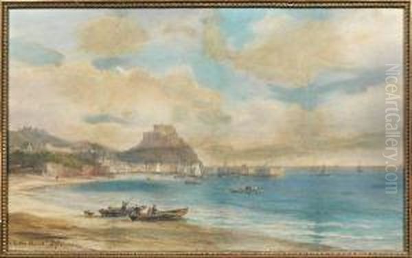 Grouville, Le Petit Port De Gorey Avec La Fortersse Du Mont Orgueil - view 1