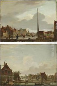 A View Of The Overtoom, Amsterdam, In Winter