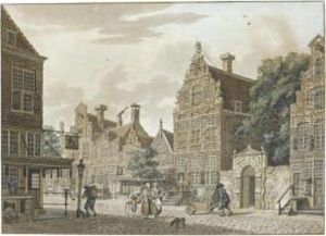 View Of A Street Corner With Women Chatting