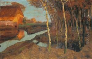 Abend Im Moor by Fritz Overbeck