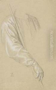 Studies Of Hand And Arm by Johann Friedrich Overbeck